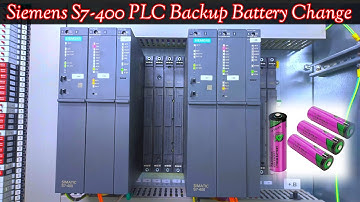 How to Replace S7-400 PLC Backup Battery ⁠| s7-400 PLC Battery Change ⁠| Siemens PLC.