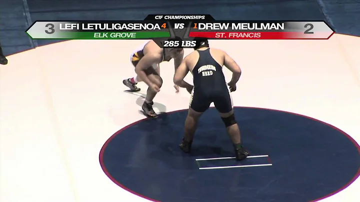 CIF Wrestling - Letuligasenoa, Elk Grove vs Meulma...