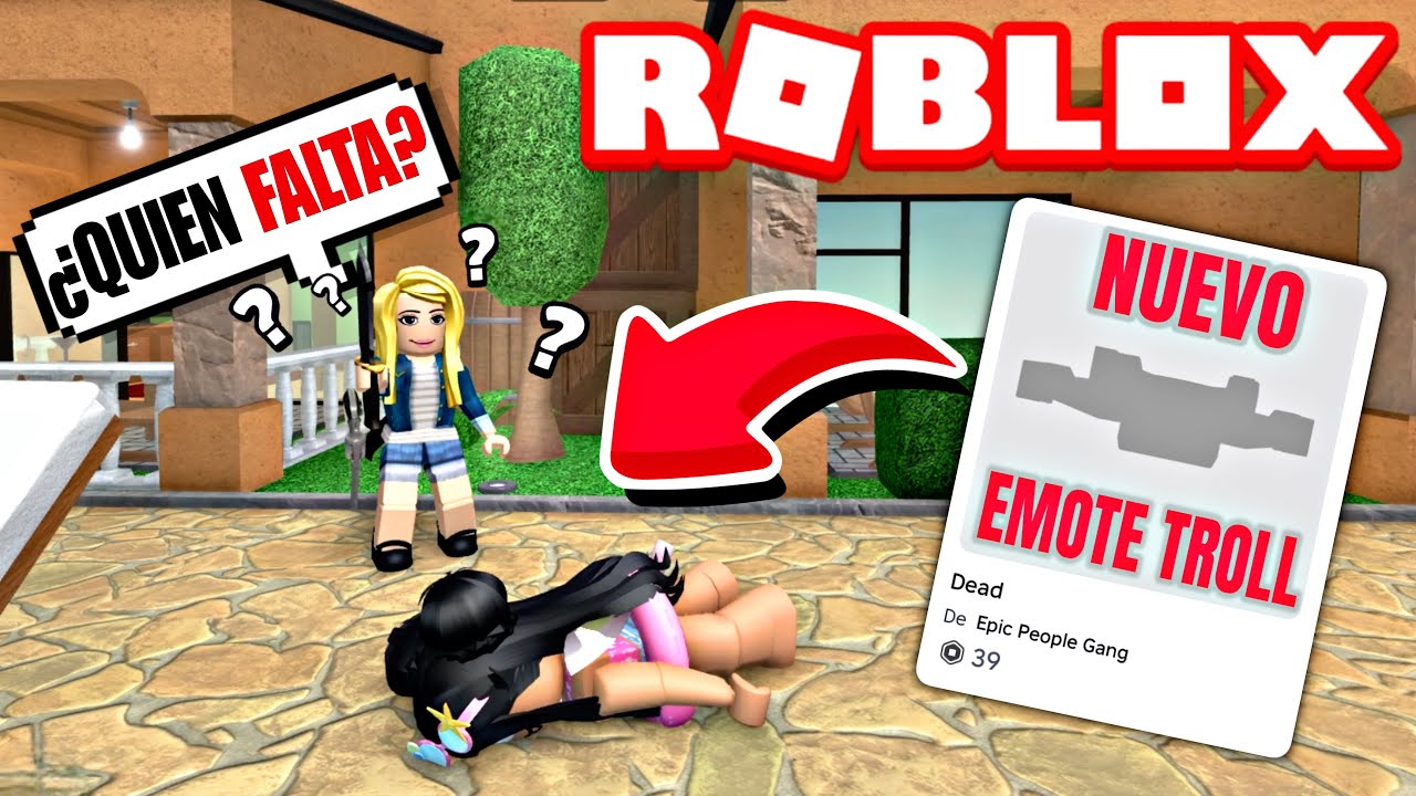 ¡USANDO EL NUEVO EMOTE TROLL DE ELIMINACIÓN EN MURDER MYSTERY 2! 😱 / MICHI ROBLOX