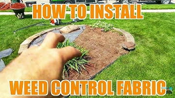 How to Install Weed Barrier Fabric - Landscaping & Lawn Care