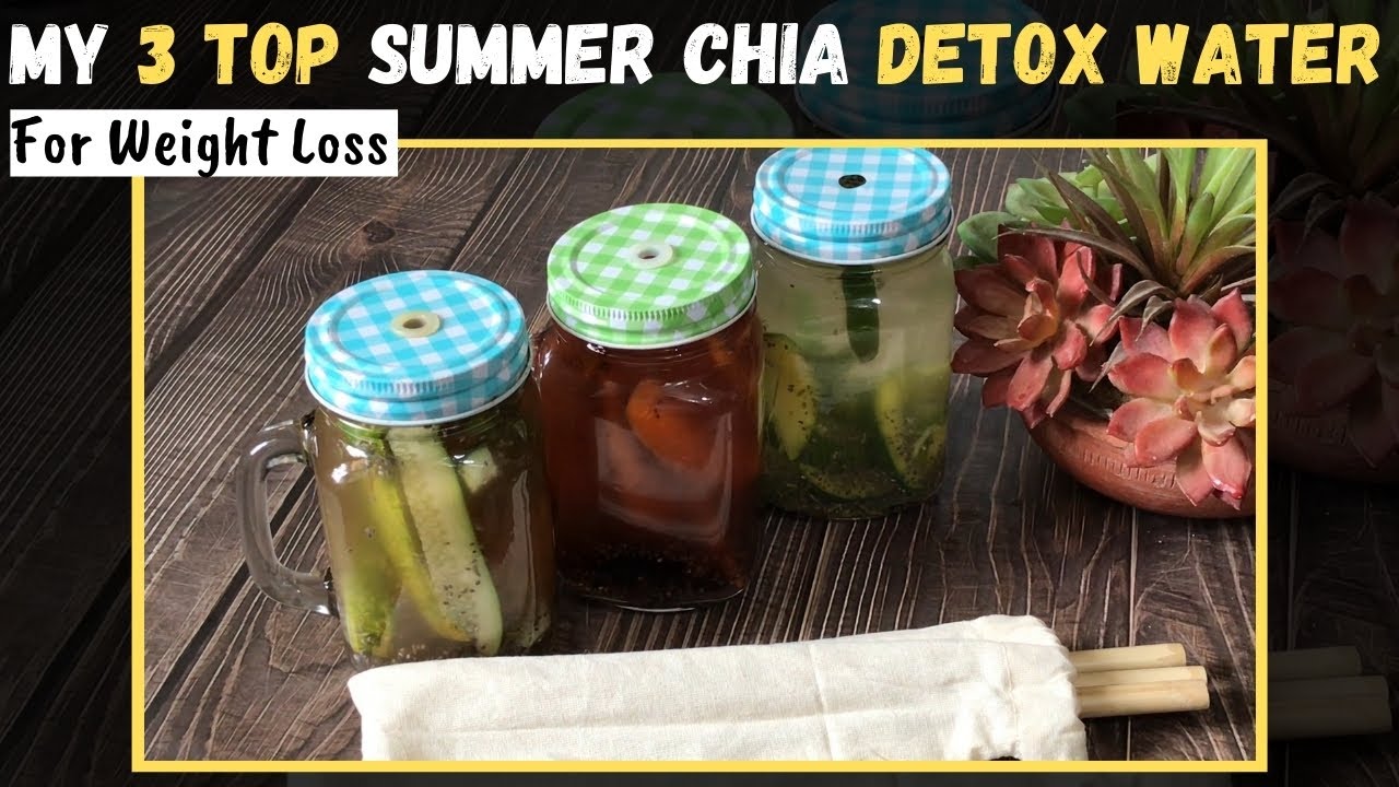 My Top 3 Summer Chia Seeds Detox Water Recipe Raw Mango, Cucumber
