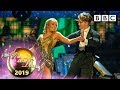 Saffron barker and aj foxtrot to theme from new york new york  week 5  bbc strictly 2019