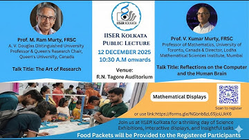 Public Lecture by Prof. M. Ram Murty and Prof. V. Kumar Murty