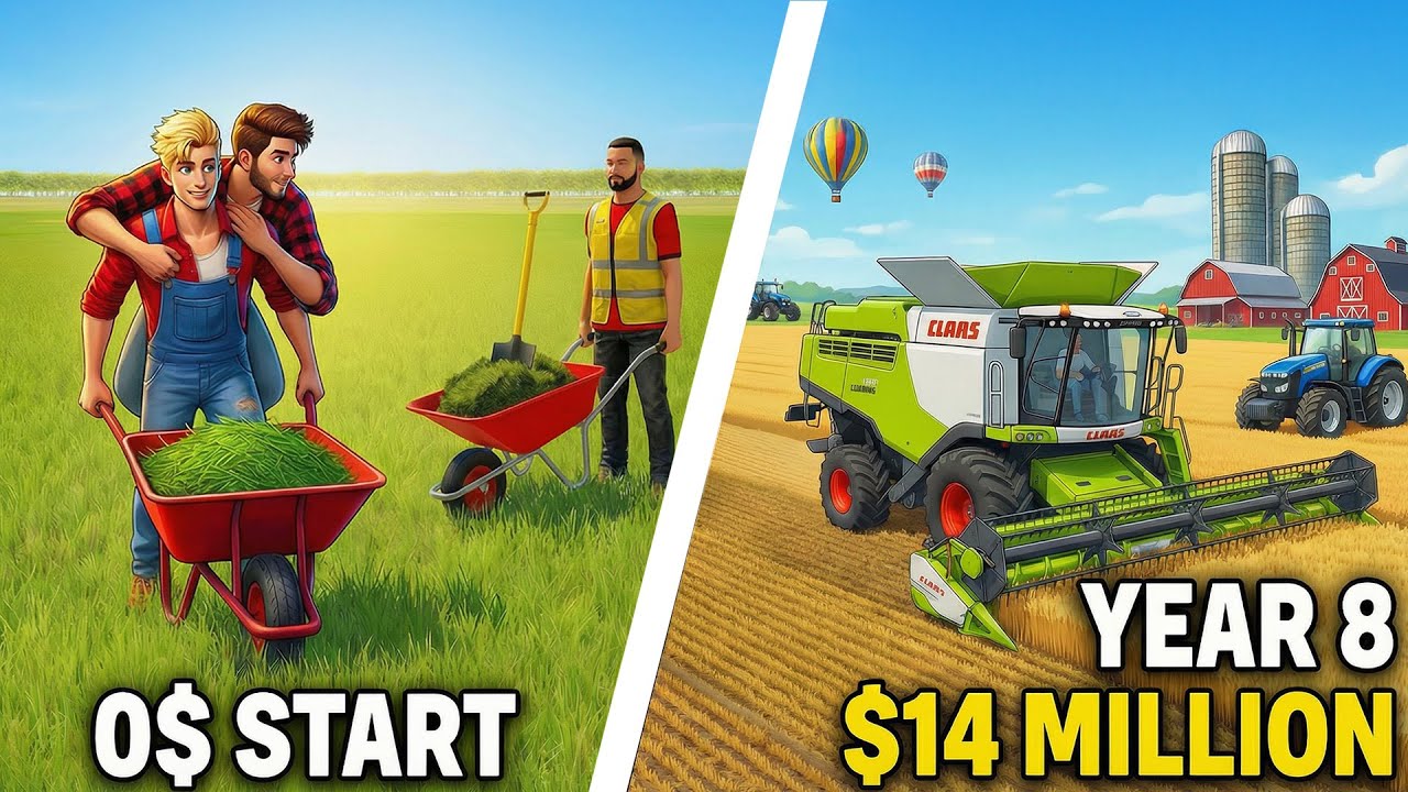 От 0 до 14 миллионов долларов на плоской карте 🚜 @FarmingGenius