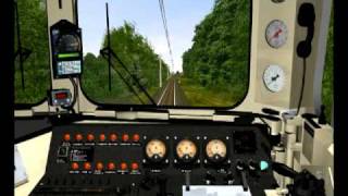 V43 gyorsulás Train Simulatorban