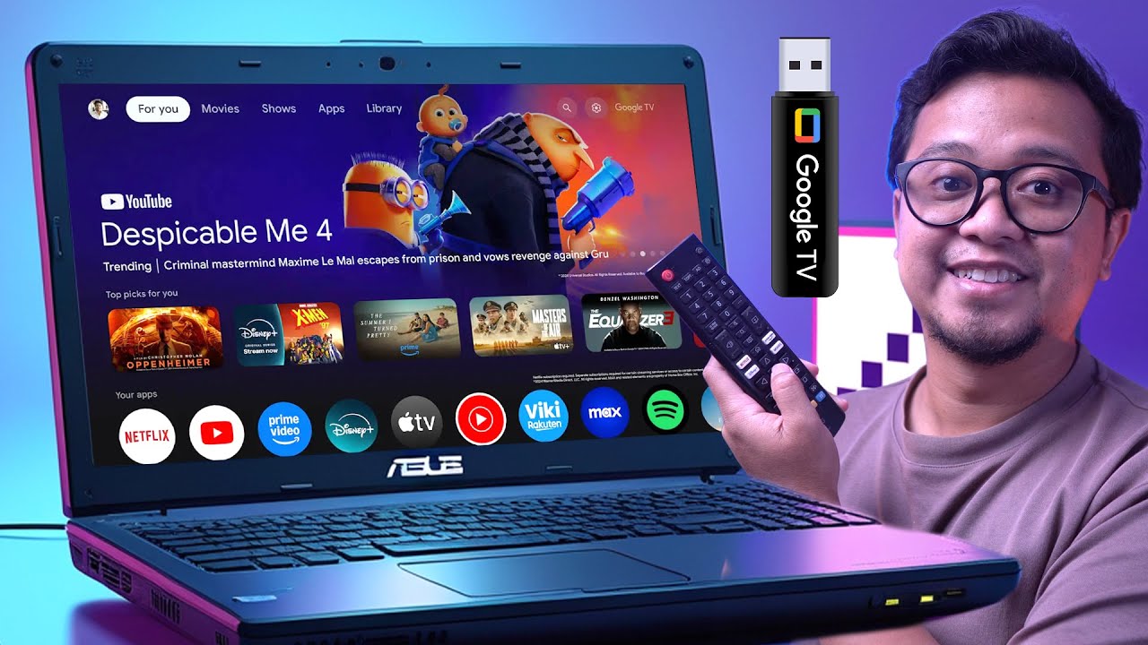 GOKIL! Buat GOOGLE TV 13 PORTABLE Pakai Flashdisk Bisa Jalan Di Laptop Kentang