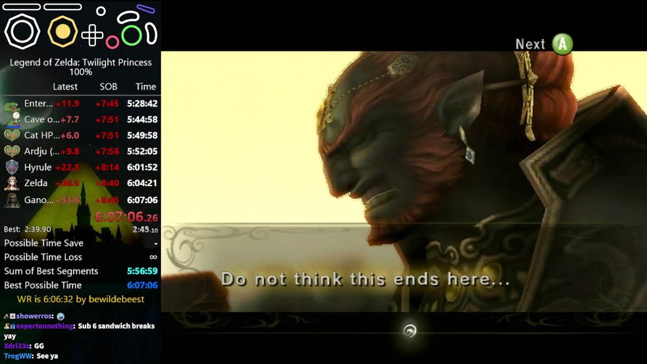 TP 100% speedrun with !newstuff