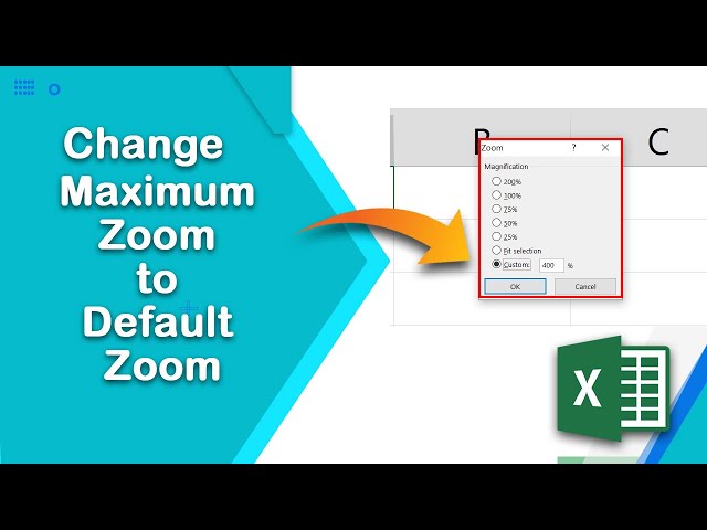 How to change maximum zoom to default zoom size in Excel - YouTube