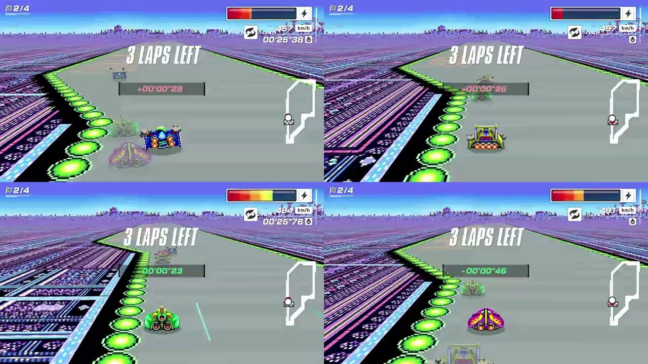 F-Zero 99 Mute City 1 all 4 ships Comparison - YouTube