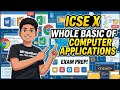 ICSE IX and X computer applications basic in one shot #icse#viral#trending