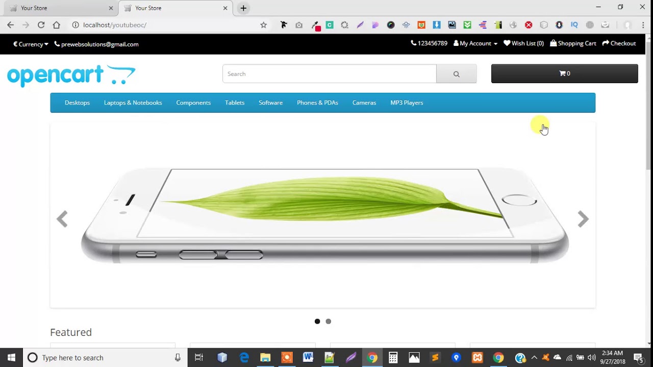 Opencart Theme Development Tutorials(English) - Header Customization ...