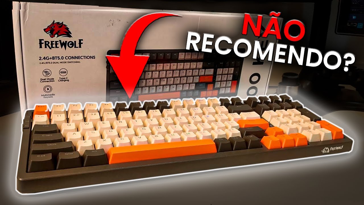 Teclado Mecânico Barato e Bom? FREWOLF K8: Unboxing e Teste Completo ...