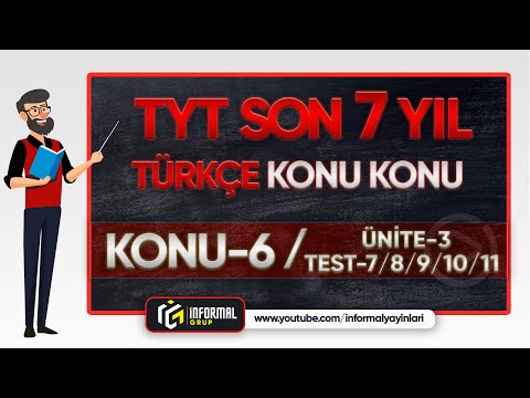 2025 TYT SON 7 YIL TÜRKÇE KONU KONU ÇIKMIŞ SORULAR | PARAGRAFTA KONU | TEST 7-8-9-10-11- |PART-2|