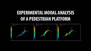 Experimental modal analysis of a pedestrian platform with DewesoftX