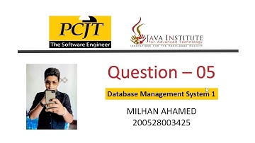 Database Task 05 | The Insert Query Statement | 1st Year | Java Institute