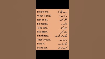 Learn 10 essential Urdu phrases for daily conversation: Follow me, Take care, I like it!