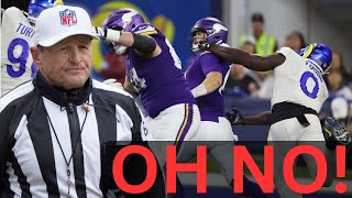 Referee Reacts To The End Of The Vikings Vs Rams Game