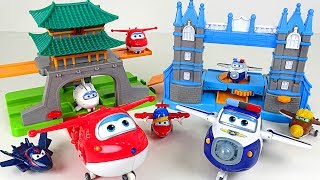 Go Super Wings 2 Tower Bridge Traffic Control And Package Delivery To Seoul Set Play - Dudupoptoy
