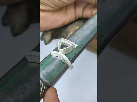 Making a Split Trillion Diamond Ring | Jewelry Craftsmanship 💎💍#jewelrymaking #silverring #ring