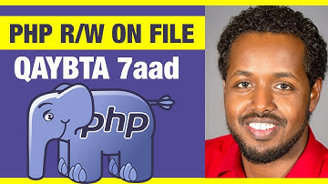PHP - Read/Write on File - Somali Beginner Tutorial Part 7