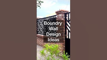 Modern Boundary Wall Design || Beautiful Compound wall Ideas #compoundwalldesign #boundry #trending