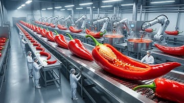Inside a Modern Chili Processing Plant: From Fresh Peppers to Hot Chili Sauce (Full Process)