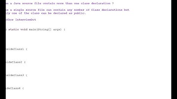 Can a Java source file contain more than one class declaration
