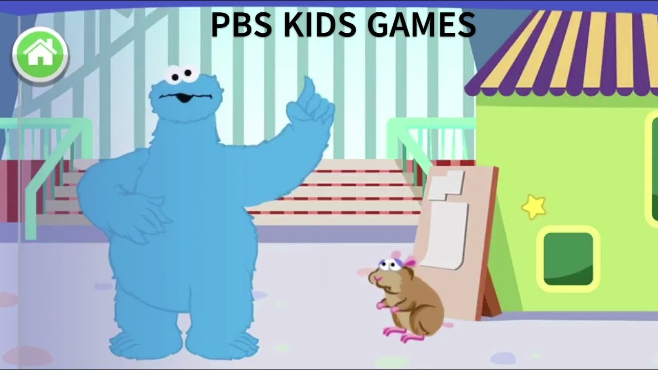 Cookie Monster Sesame Street Game Review | story book builder - PBS KIDS GAMES 