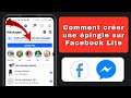 Comment crer une pingle sur facebook lite