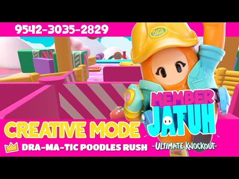 👷 DRA-MA-TIC POODLES RUSH (easy) | Fall Guys Creative Mode