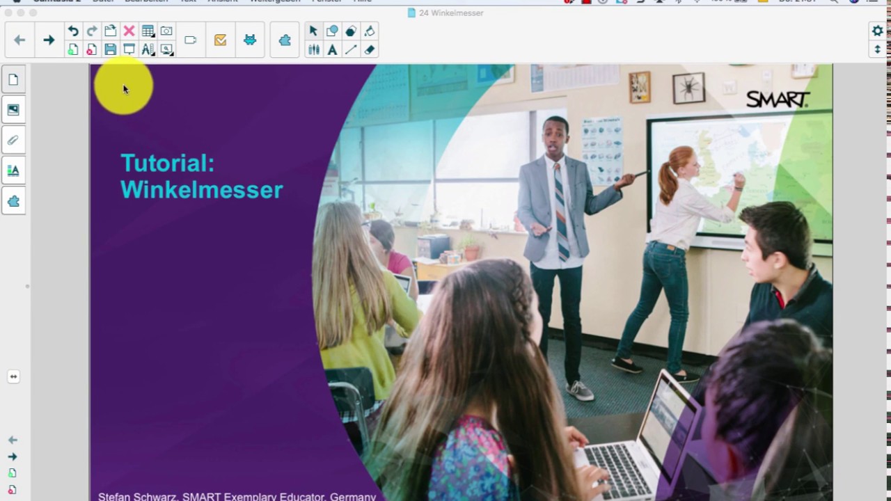 SMART Notebook Software: Tutorial 24 - Winkelmesser - YouTube