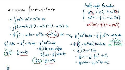 Trigonometric Integrals (OpenStax Calculus, Vol. 2, Section 3.2)