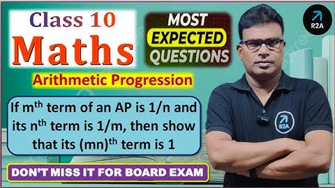 If the (m)th term of an A.P. be 1/n and (n)th term be 1/m, then show that its (mn)th term is 1...||