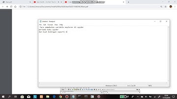 Cara pemakaian variable explorer di spyder