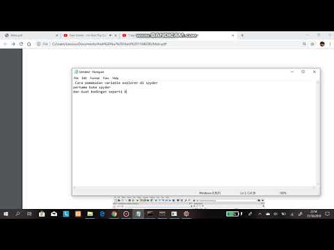 Cara pemakaian variable explorer di spyder