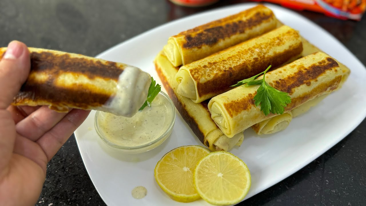 كريب مالح بأسهل طريقة محشي بحشوة معمرة بالبنة من ألذ وأطيب الوصفات😍