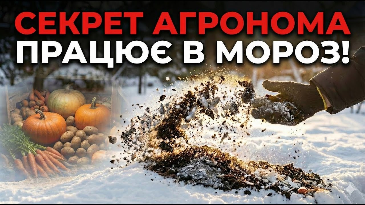 КИДАЙ це прямо на сніг — врожай завалить льох!