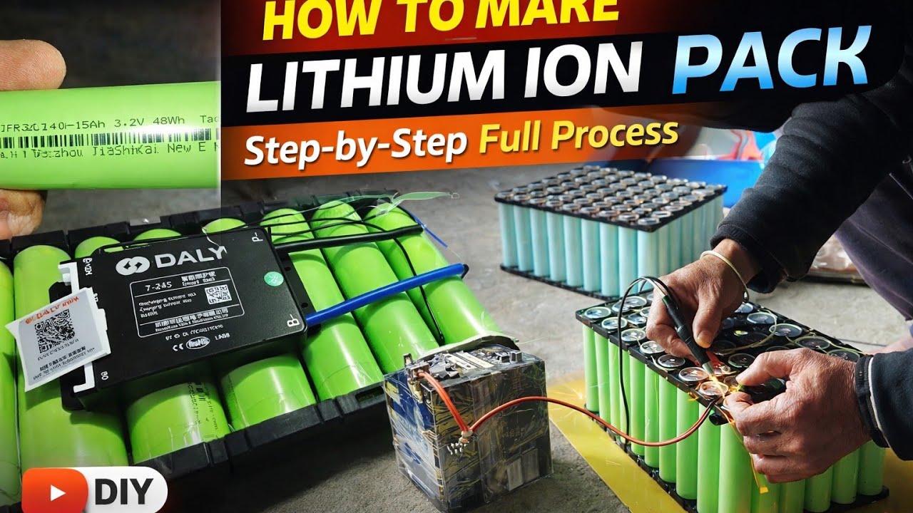 How to Make Lithium Ion Battery Pack | Step by Step Full Process | DIY ...
