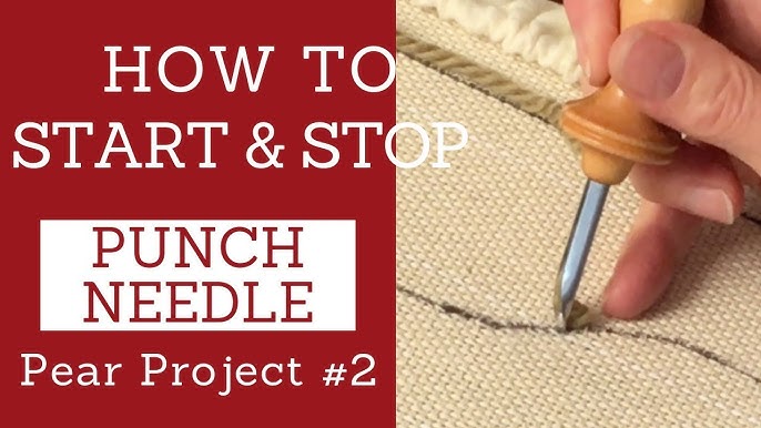 How to Weave in Punch Needle Ends