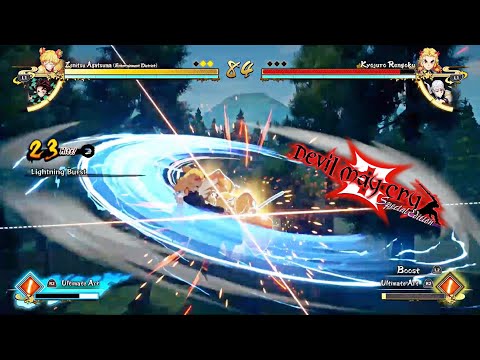 Zenitsu Lightning Burst & Thunder Clap and Flash Surge Combo - Vergil Battle 2 - Devil May Cry 3