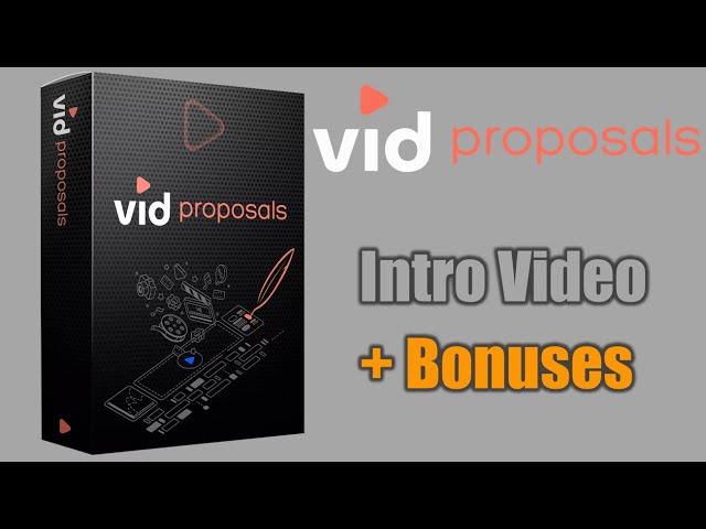 Vidproposals ✨ Online Proposal software ✨ Vidproposals Intro 
