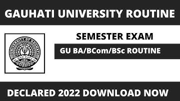 BA/B.COM/B.SC 2nd 4th Sem Exam Routine Out 2022| Real Or Fake Routine | CBCS and NON CBCS Exam