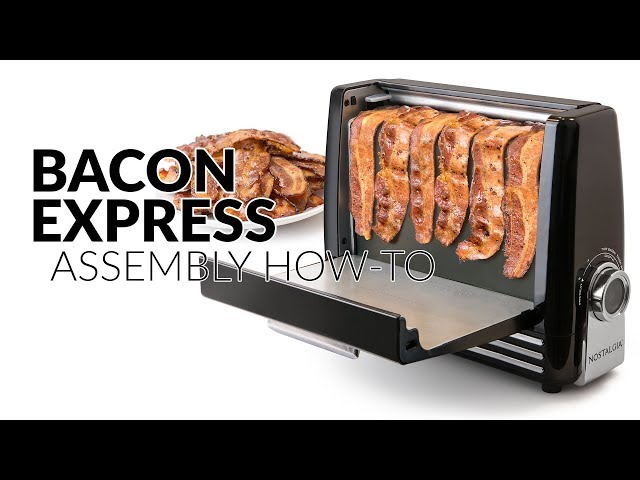  Nostalgia BCN6BK Bacon Express Crispy Bacon Grill : Patio, Lawn  & Garden