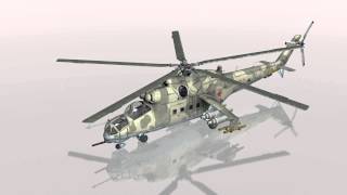 Mi24 Hind Russian Helicopter Gunship 3D model from CGTrader.com