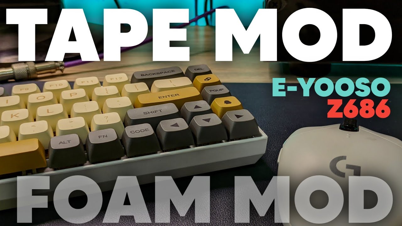 E-Yooso Z686 mod sound test | before and after | Tap mod and foam