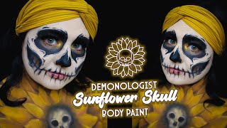 Becoming a Skull Sunflower Painting from Demonologist