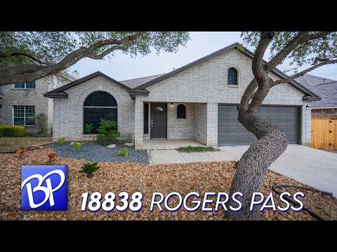 18838 Rogers Pass, San Antonio, TX home video tour