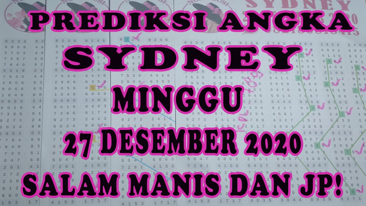 Prediksi Paito Sydney Minggu 27 Desember 2020 Pola Paito Sdy Jitu Youtube