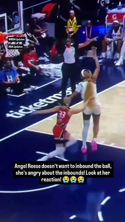 Angel Reese doesn't want to inbound the ball, she's angry about the inbound! look her reaction! π
