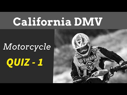 Video: Wie viele Fragen gibt es beim kalifornischen DMV-Motorradtest?